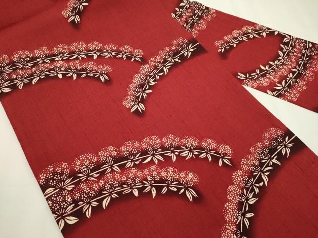 平和屋本店□希少 日本工芸会正会員 釜我敏子 型絵染 九寸名古屋帯 紬  