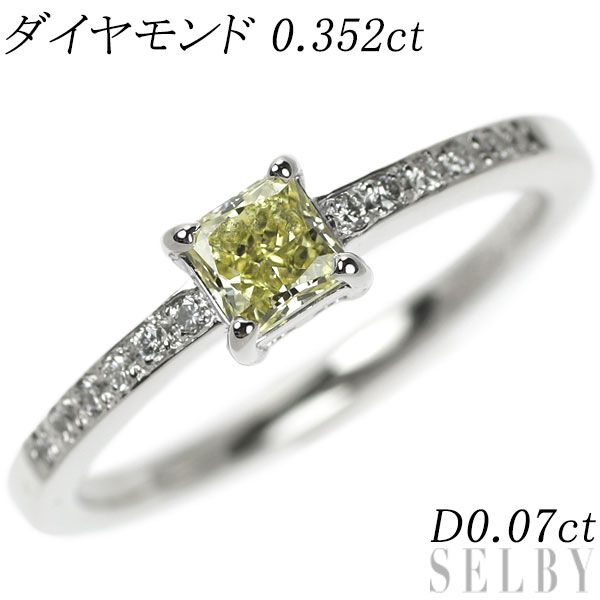 Pt900 ダイヤモンド リング 0.352ct D0.07ct - メルカリ