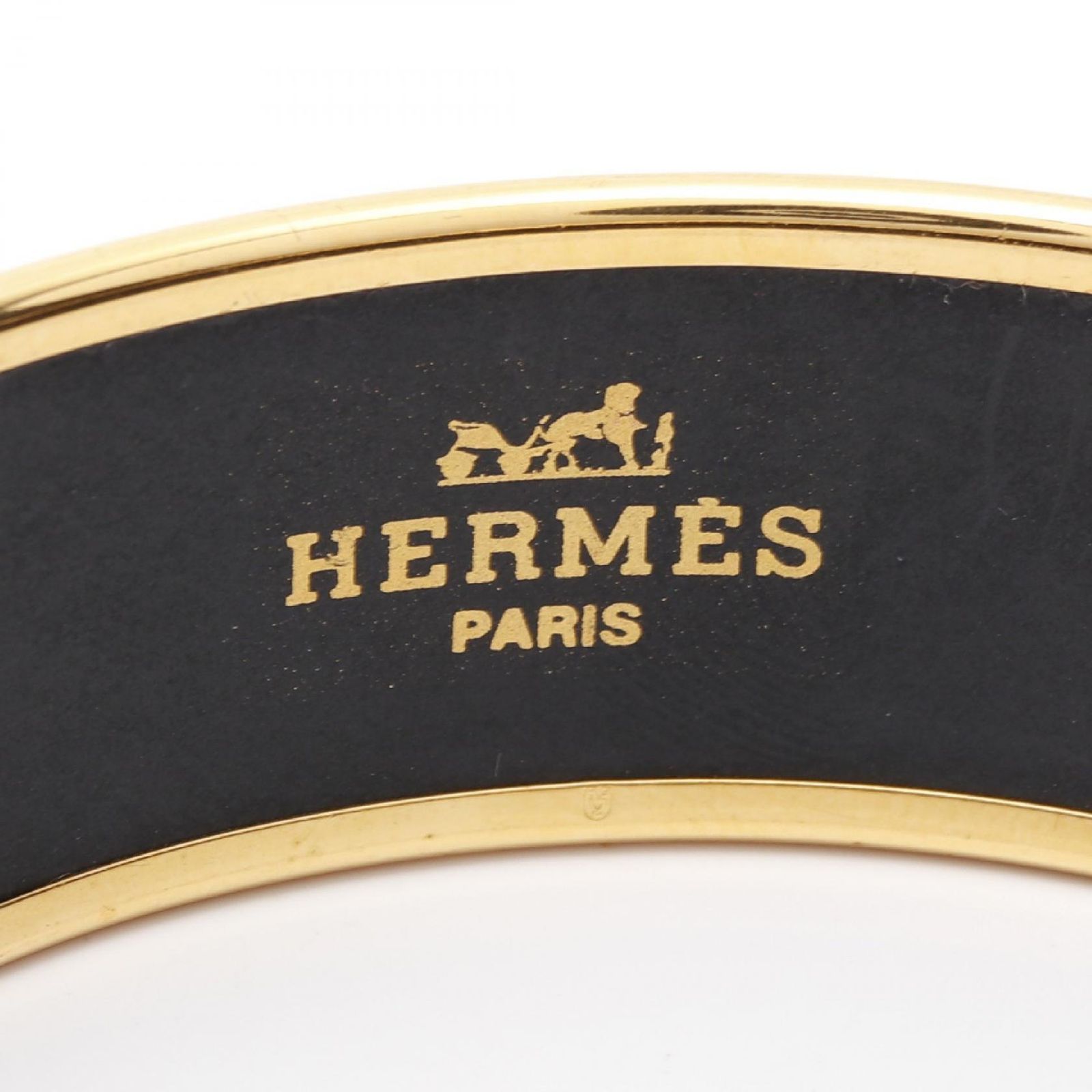 HERMES グリーン・ゴールド バングル エルメス HERMES バングル エマイユGM グリーン GP（ゴールド