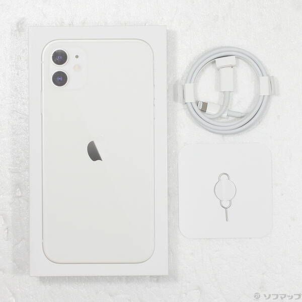 中古品〕 iPhone11 64GB ホワイト MHDC3J／A SIMフリー【344】 - メルカリ