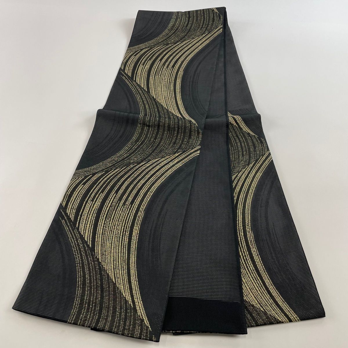 TOMO365様 専用！夏の袋 絽 黒 絽や紗の着物 菊と松