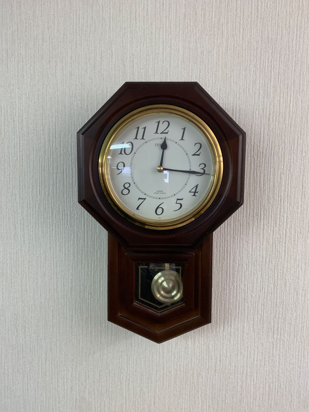 フォロー割対象商品】 CITIZEN シチズン 八角型掛時計 壁掛け