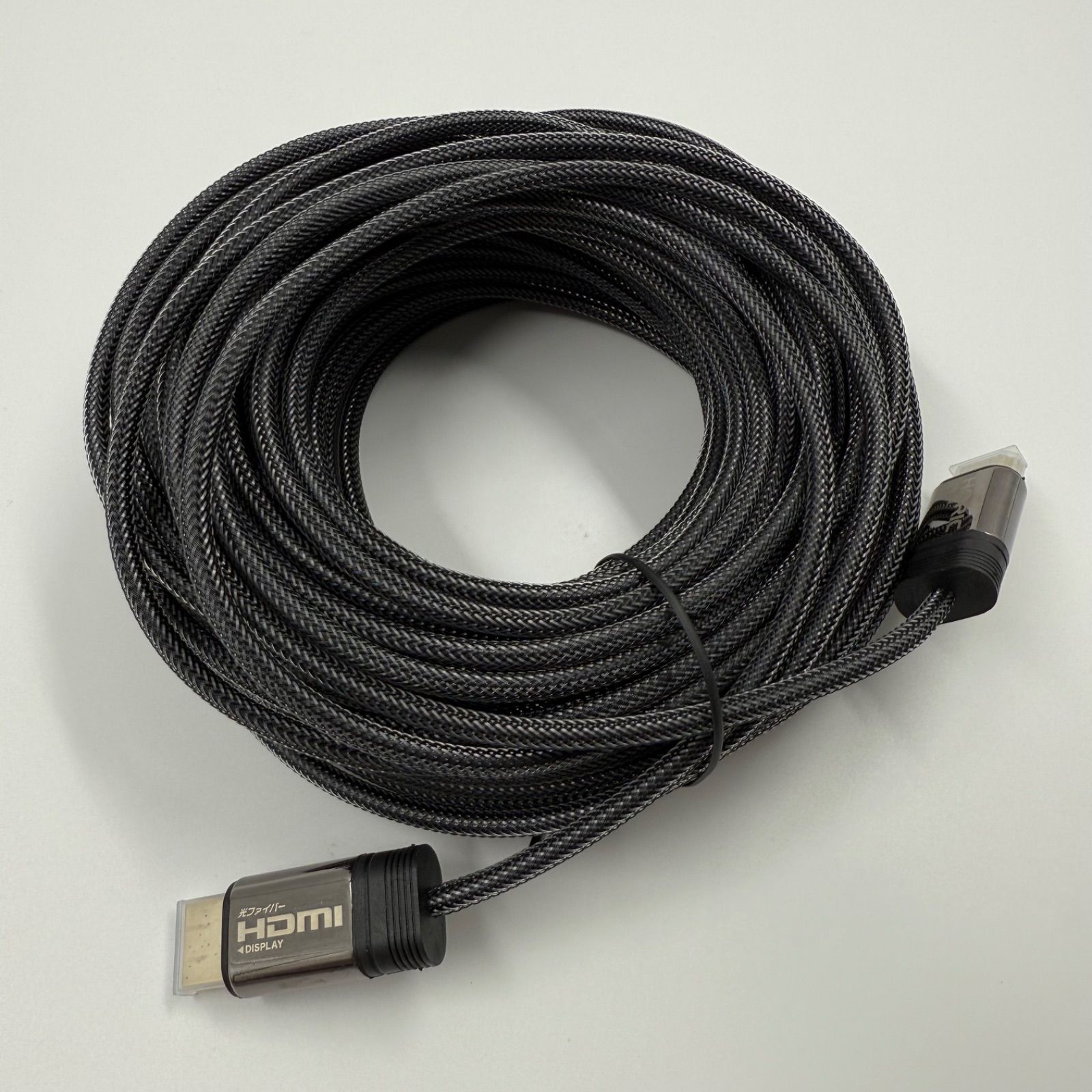 法人 ♥ HORIC ホーリック 光ファイバー HDMIケーブル メッシュタイプ グレー 30m