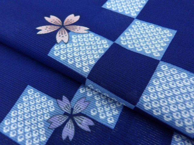 売約済み【今すぐ着れる】★★正絹夏もの　絽小紋単品★★ 楽布〕P34032 夏物 ポリエステル 絽 小紋 単衣 c - メルカリ