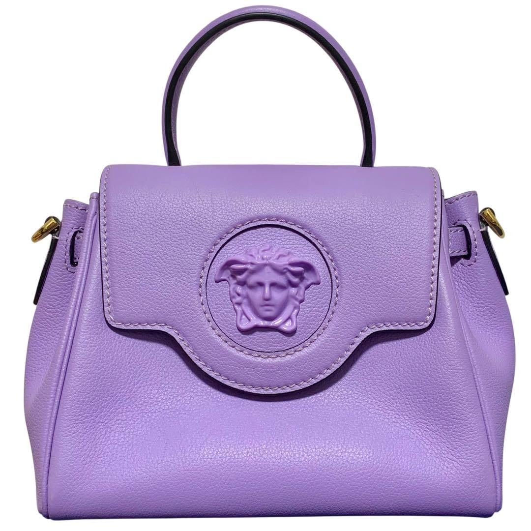 ヴェルサーチ ハンドバッグ スモール メドゥーサ メデューサ パープル
