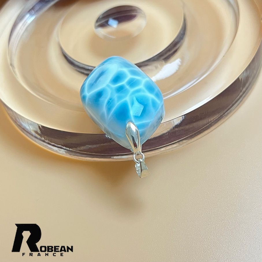  上品 EU製 定価21万円 ROBEAN ラリマーペンダント ペクトライト パワーストーン 天然石 お守り プレゼント 約36.1 20.8 11.6 mm その他 アクセサリー