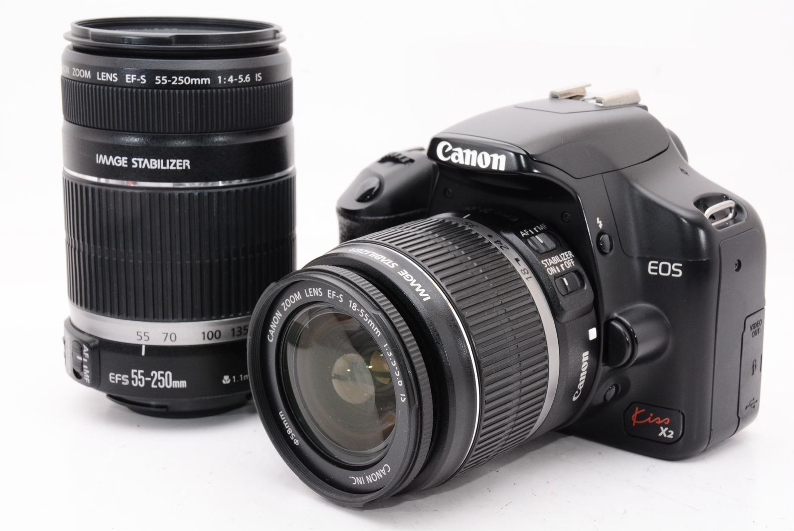Canon デジタル一眼レフカメラ EOS Kiss X2 ダブルズームキット - メルカリ