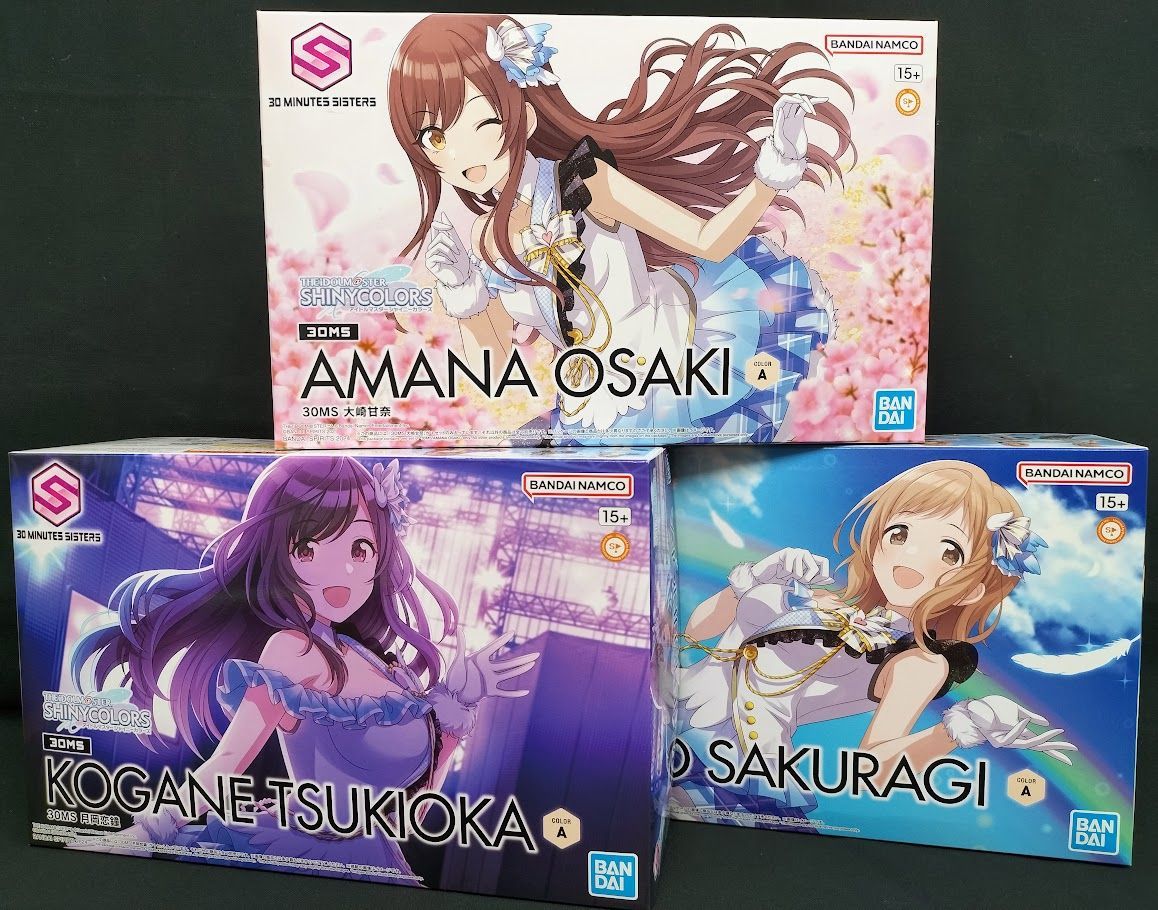 30MS アイドルマスター シャイニー ズ 櫻木真乃 月岡恋鐘 大崎甘奈 3体セット