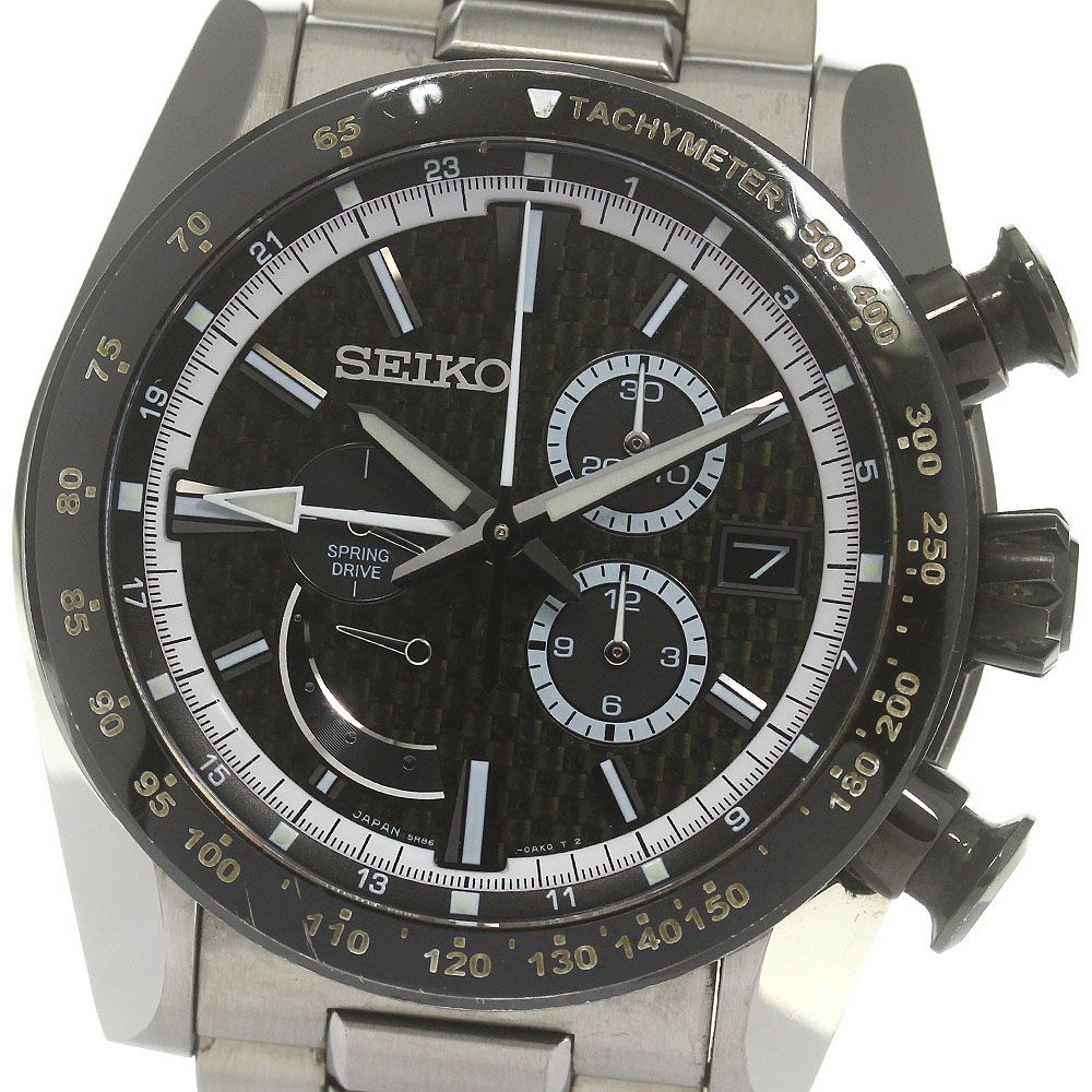 セイコー SEIKO SAEA009 ブライツ アナンタ クロノグラフ スプリングドライブ メンズ き_843505