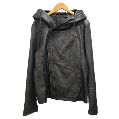 THE TWELVE ブルゾン ジャンパー レザー ジャケット 羊革 長袖 46 黒