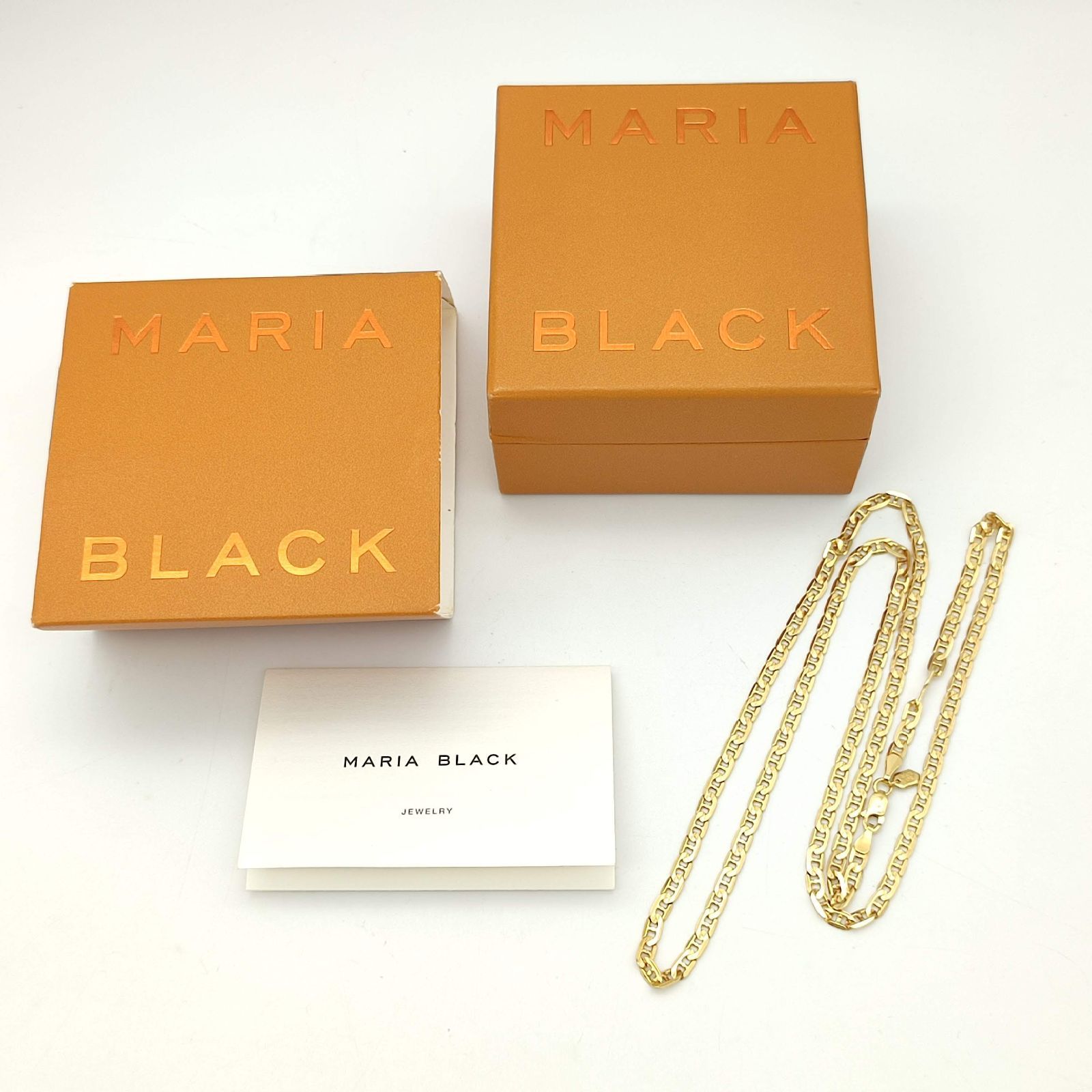 超美品】MARIA BLACK マリアブラック カルロネックレス ゴールド 