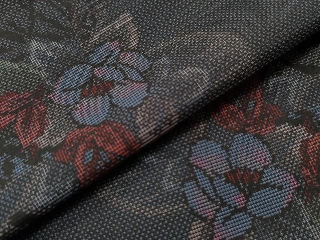 平和屋着物○訪問着 紬地 辻が花 絞り 正絹 逸品 CAAW8300yc 平和屋着物