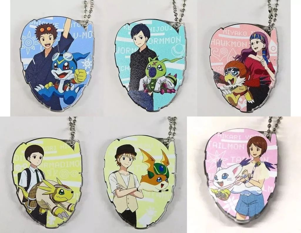 【限定セール！】 中古】雑貨 全6種セット 「デジモンアドベンチャー LAST キーホルダー・アクリルキーホルダー
