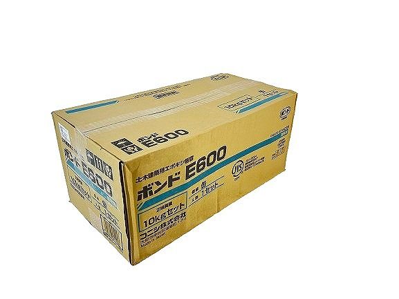 2セット コニシ 土木建築用エポキシ樹脂 ボンド E600 10kgセット パテ状 Uカットシール工法用 外壁補修 モルタル補修 108888