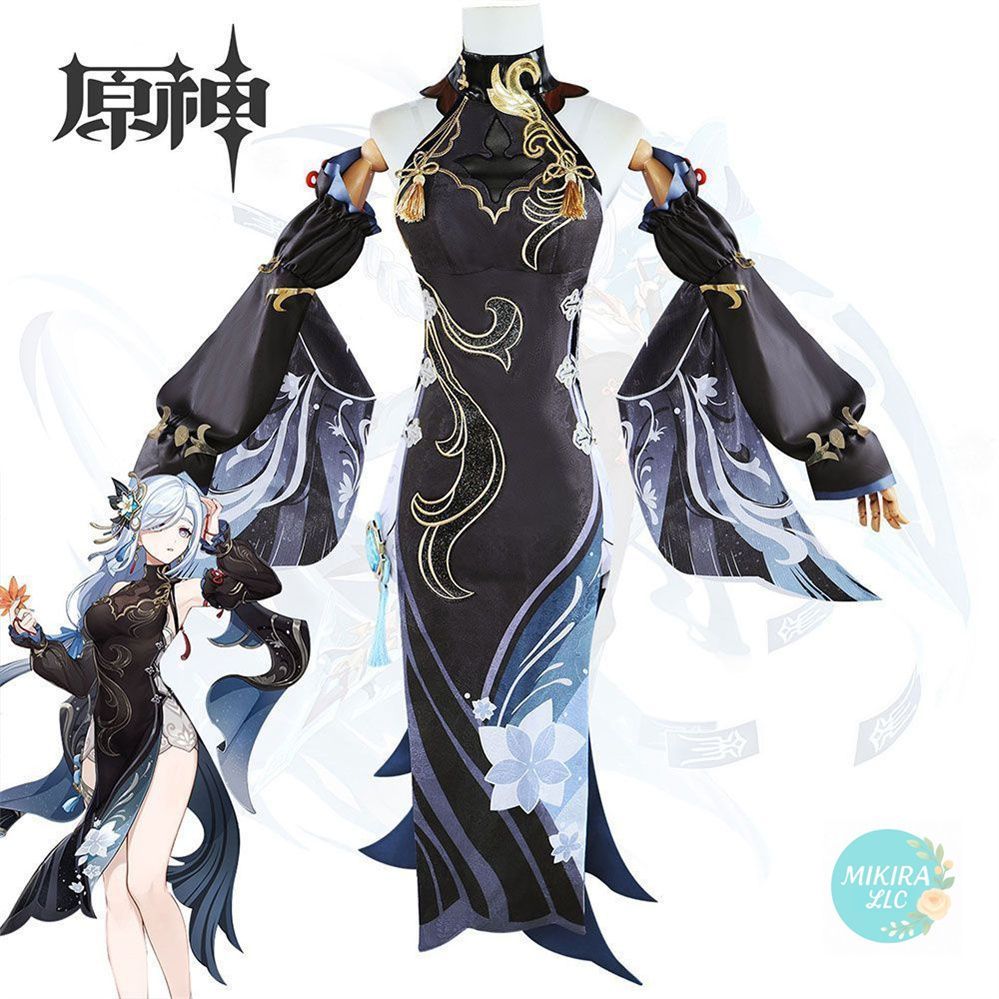 Cosplay パーティー 原神 Genshin コスプレ衣装 申鶴 しんかく 2025海灯祭り スキン 冷花幽露 イベント コスプレ ハロウィン クリスマス 仮装