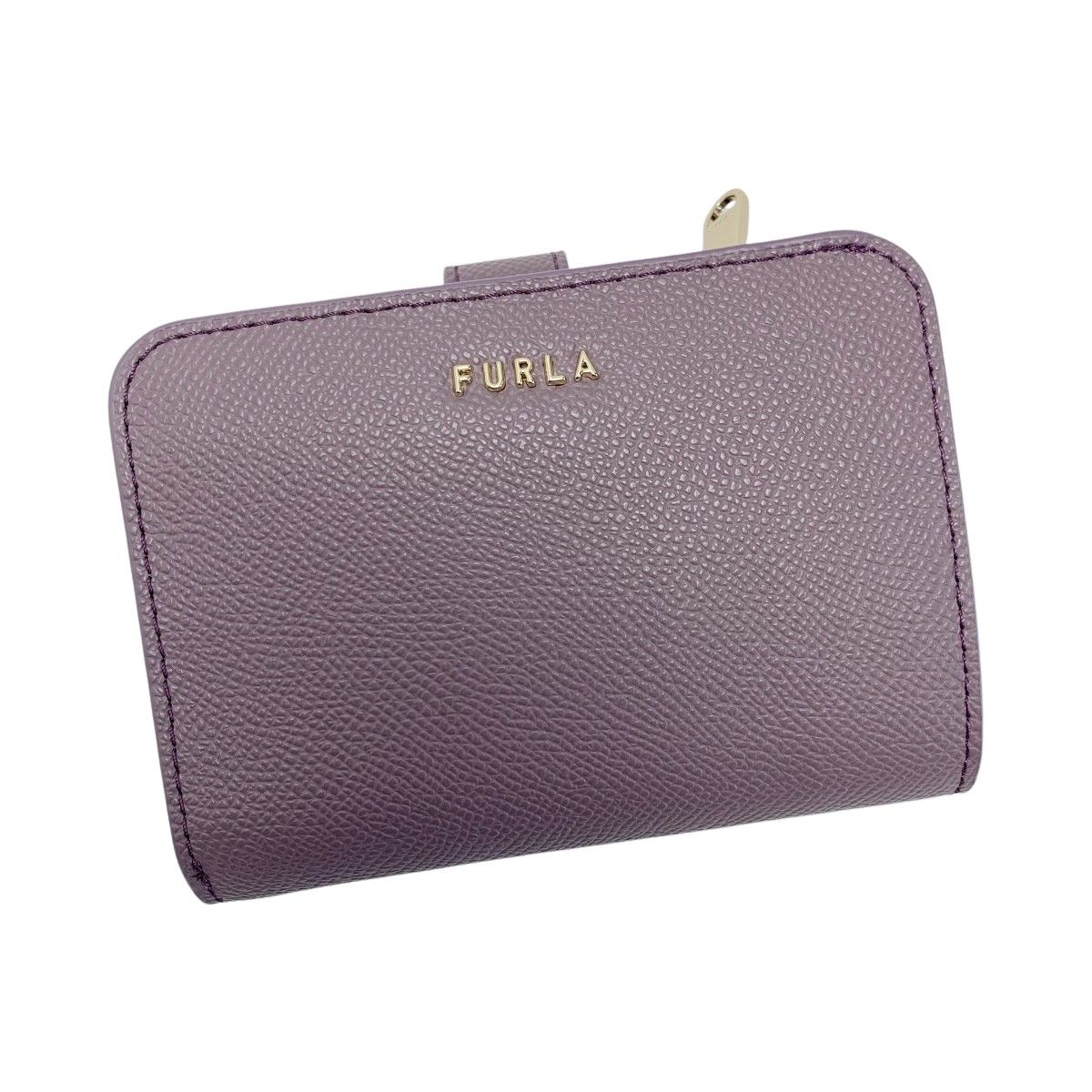 FURLA フルラ レザー パープル 財布 2つ折り レディース