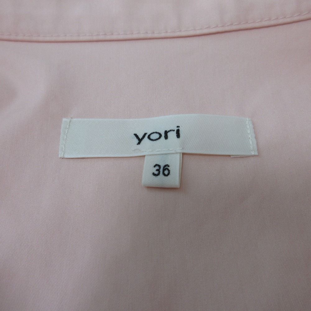 23SS yori ヨリ ショートスリーブ リボンブラウス サイズ36 ピンク レディース 古着 中古 23SS yori ヨリ ショートスリーブ リボンブラウス サイズ36