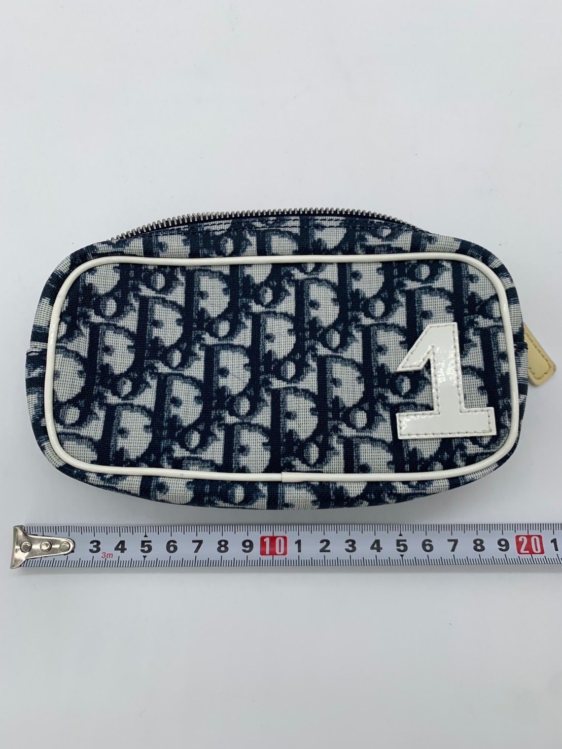 美品 Dior クリスチャンディオール トロッター柄ポーチ - メルカリ
