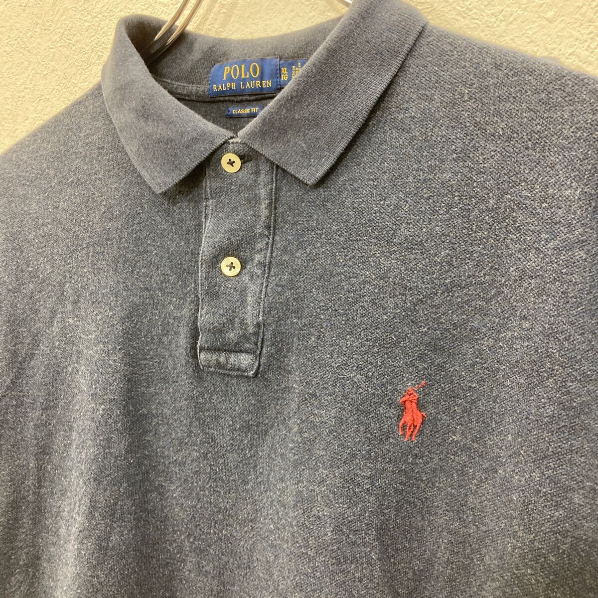 POLO RALPH LAUREN 半袖 ロゴ ポロシャツ XL ネイビー ポロ