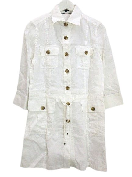BURBERRY LONDON チュニック 38 シャツ　ブラウス バーバリー ロンドン BURBERRY LONDON リネン チュニック シャツ