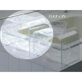 センコー バス用品 クリアローズ バスチェアL ホワイト