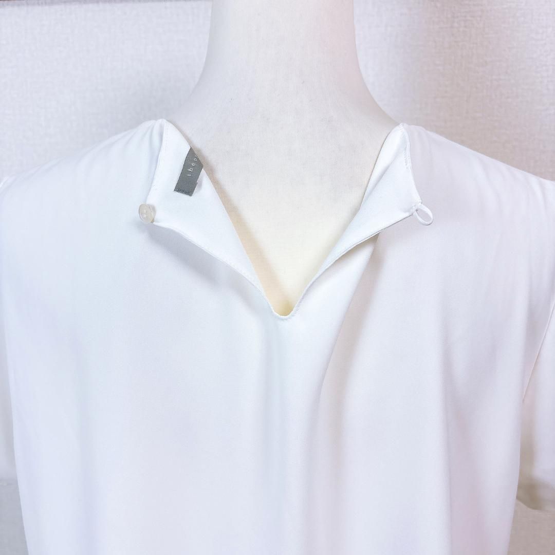 半袖レイヤードブラウス 裾フリル