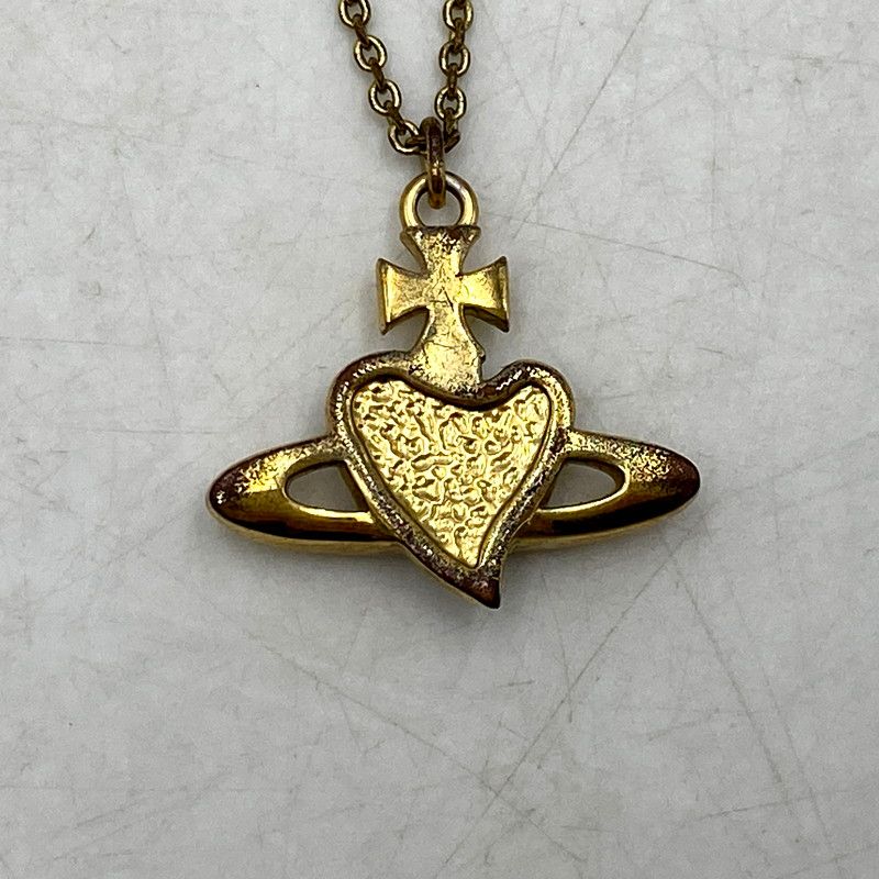 ヴィヴィアンウエストウッド　ハート オーブ ネックレス Vivienne Westwood ハート型オーブ Diamante Heart ネックレス