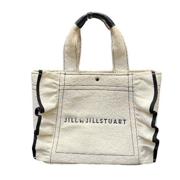 ジルスチュアート レースフリルトート バッグ ハンドバッグ レディース