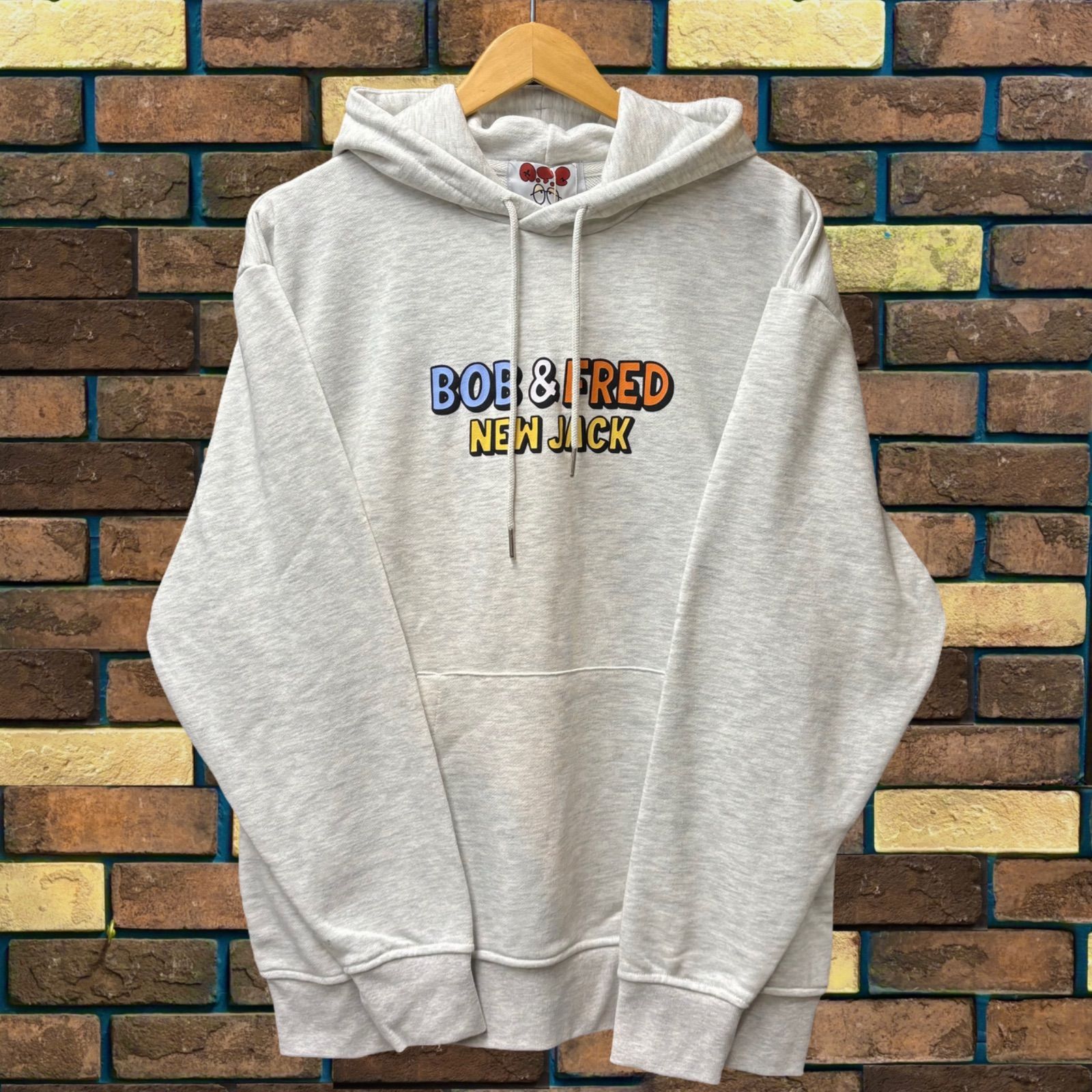 NEW JACK×A.T.C Bob&Fredイラストプルパーカー】ニュージャック
