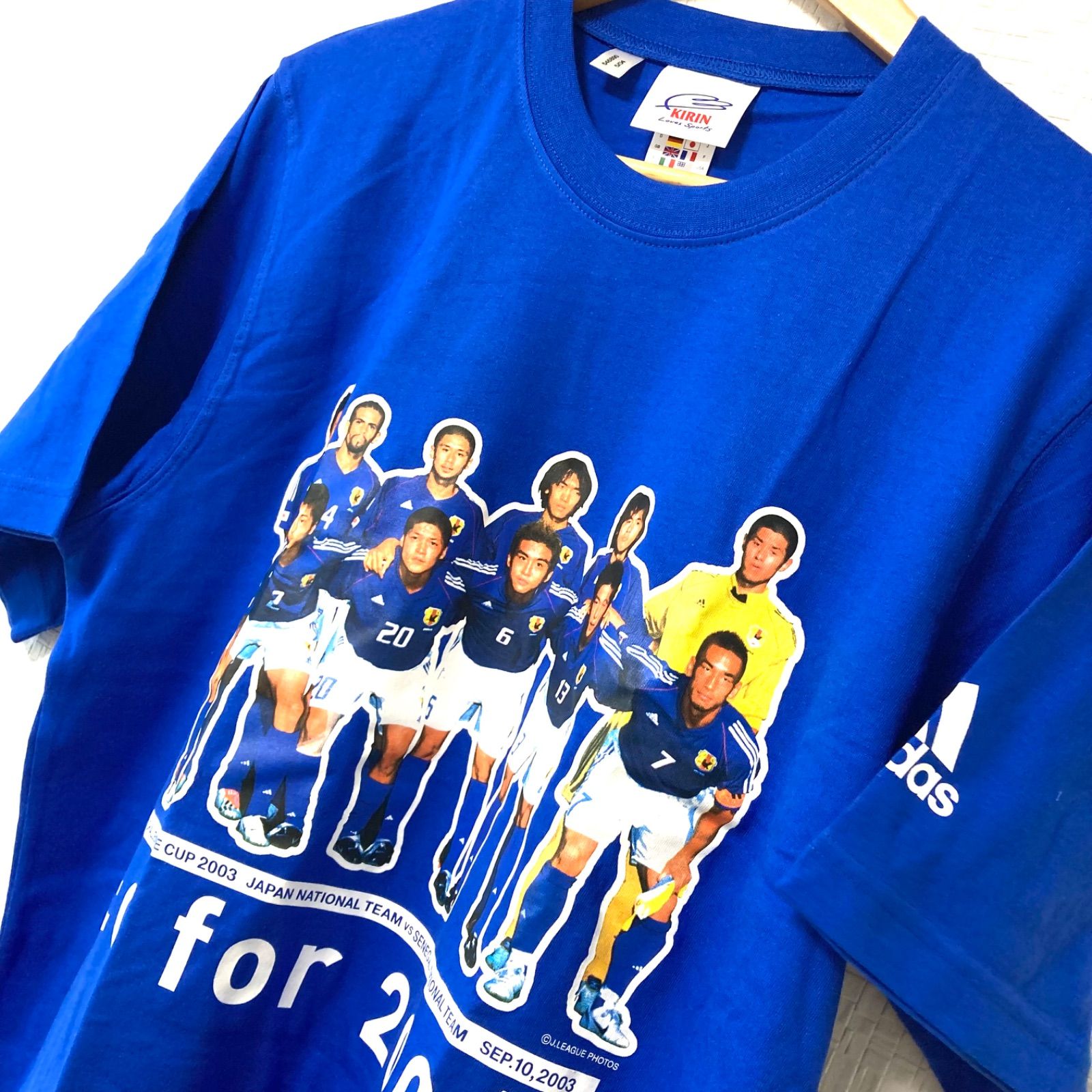 【新品】サッカーワールドカップ★応援Tシャツ★日本代表半袖フォトプリントTシャツ 新品】サッカーワールドカップ☆応援Tシャツ☆日本代表半袖フォト