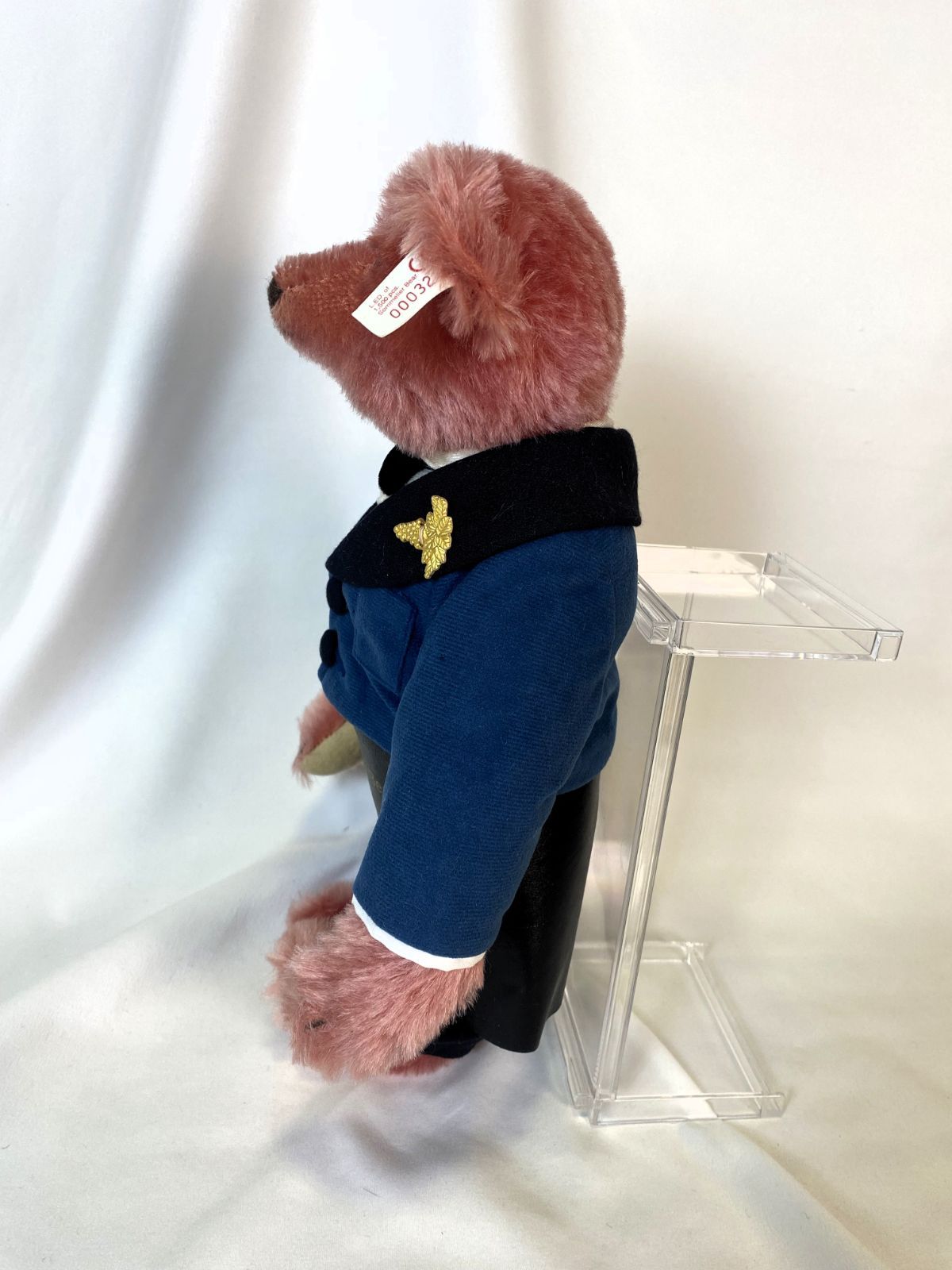 シュタイフ ソムリエベア タサキ ワインベア ダークローズ 1999年 美品】Steiff Teddy Bear Sommelier Bear Tasaki Wine Bear Dark