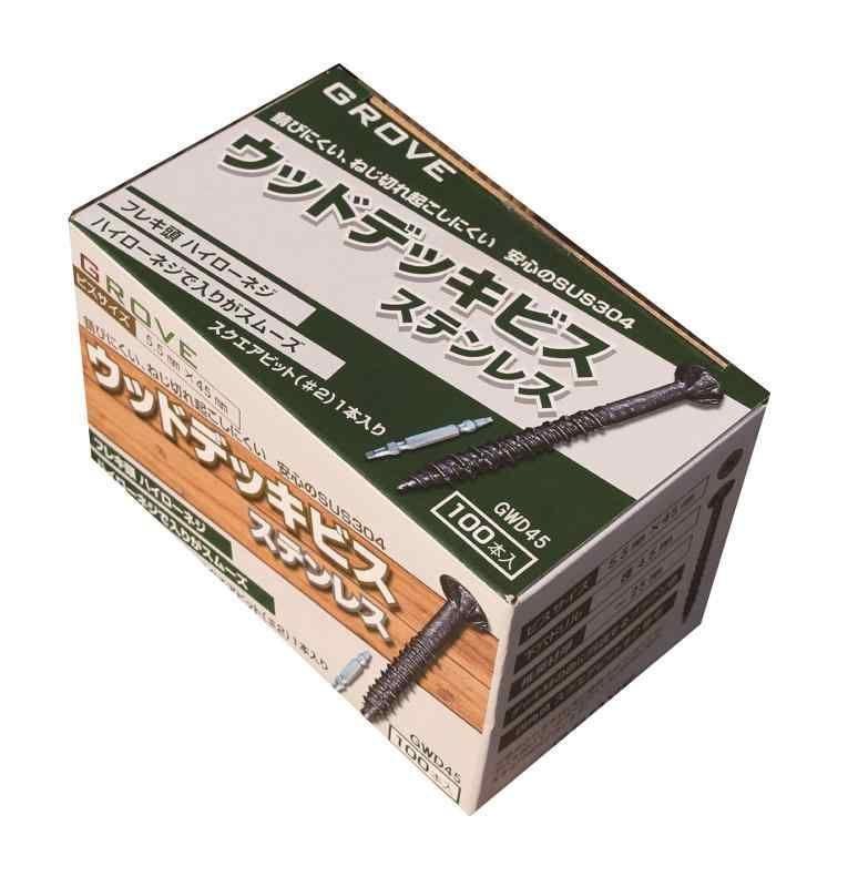 GROVE ウッドデッキビス ステンレス SUS304 (ビス長さ, φ5.5