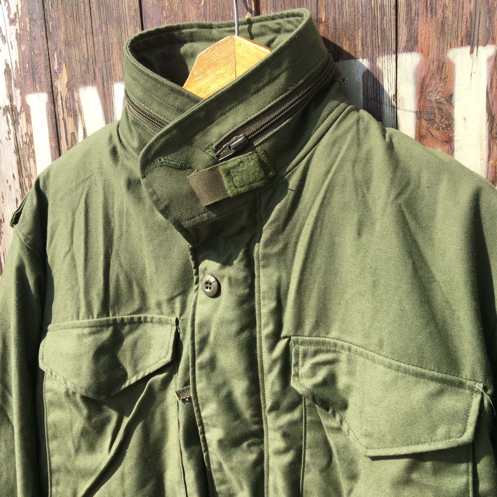 80’s デッドストック【US ARMY】米軍実物 87年製 M-65 4th プラスチックジッパー ミリタリー ジャケット◆Size:US-S-R(1801-30)