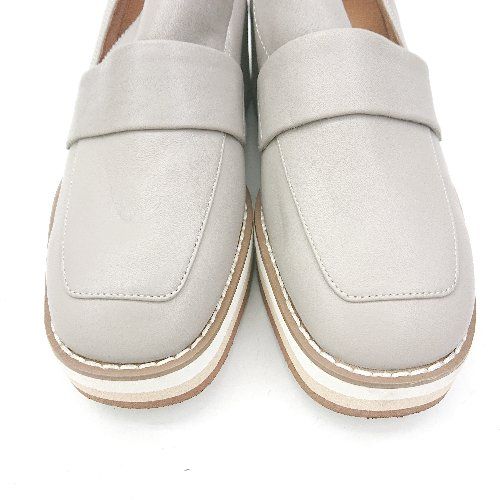 ◇ Θ STACCATO スタッカート 厚底 ローファー サイズ22.5 グレー
