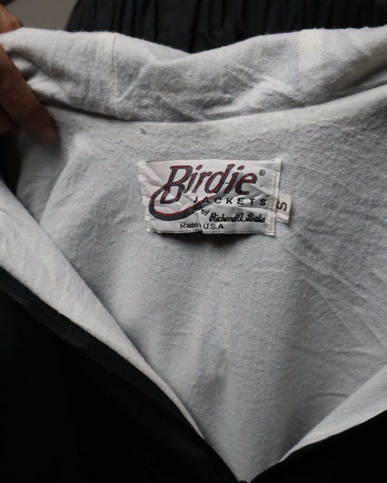 USA made line design rib anorak black USA製 vintage ライン