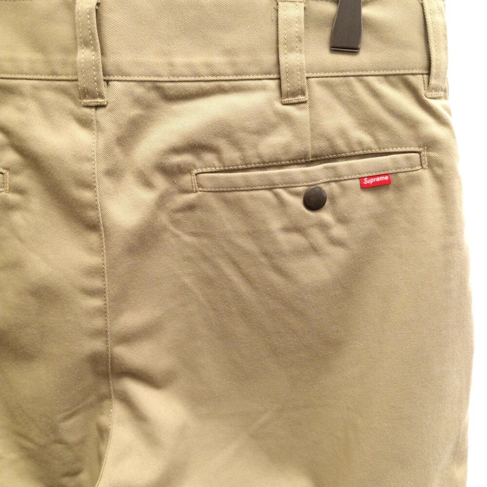 SUPREME (シュプリーム) WORK PANT KAHKI ワークパンツ タック フル