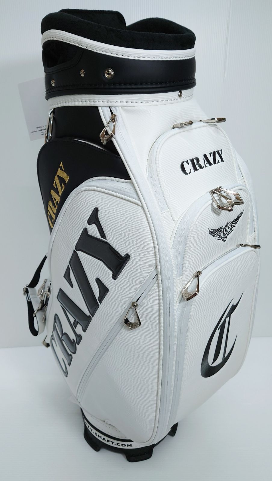 CRAZY クレイジー、キャディバッグ ホワイト【新品】 Mino CRAZY