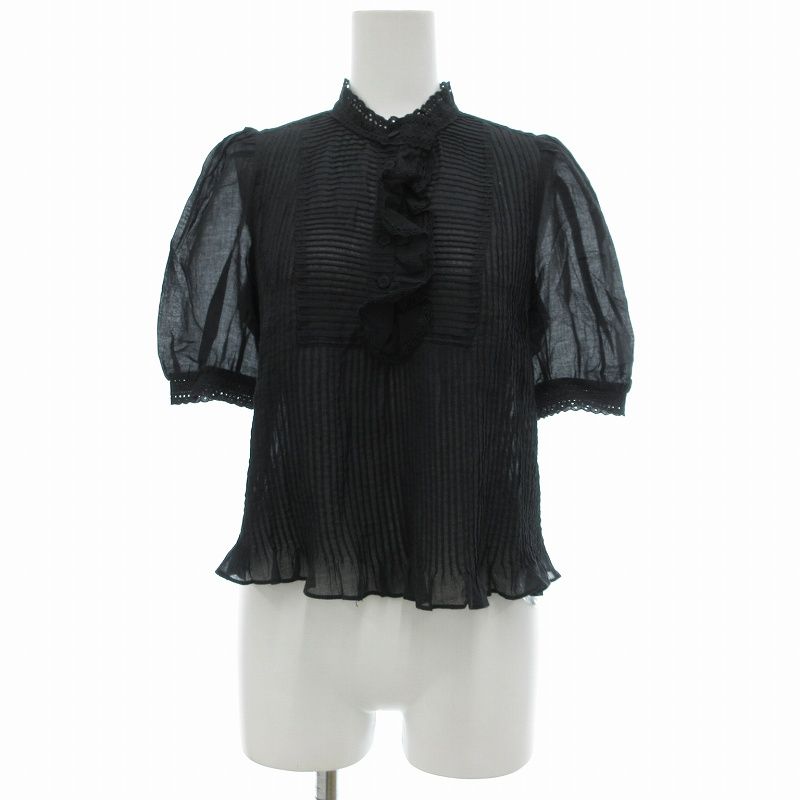 SEE BY CHLOE シアー　ブラック　ブラウス　新品未使用 シーバイクロエ SEE BY CHLOE タグ付き ブラウス 半袖 シアー