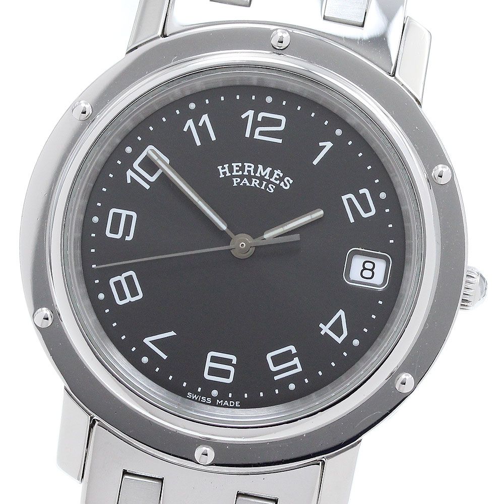 エルメス HERMES クリッパー デイト クォーツ メンズ_904697 - メルカリ