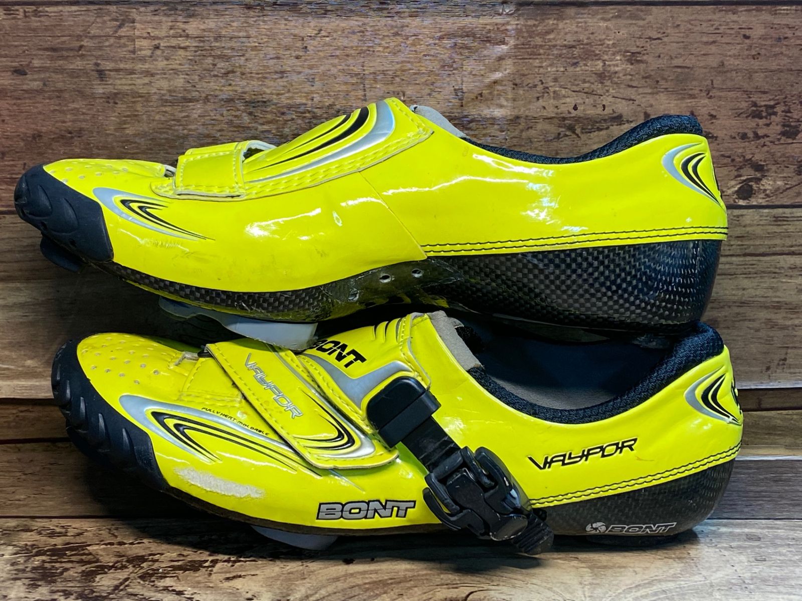 HP973 ボント BONT VAYPOR ビンディングシューズ 7 1/2 黃 SPD-SL 