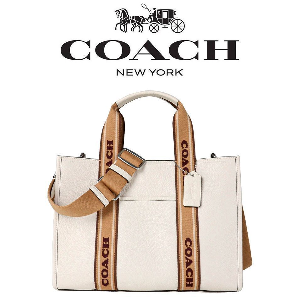 コーチバッグ＞COACH/コーチバッグ ハンドバッグ トートバッグ CM067 チョーク 2WAY スミストート ショルダーバッグ クロスボディー  レディースバッグ 斜めがけバッグ アウトレット品 紙袋付属 新品未使用 - メルカリ