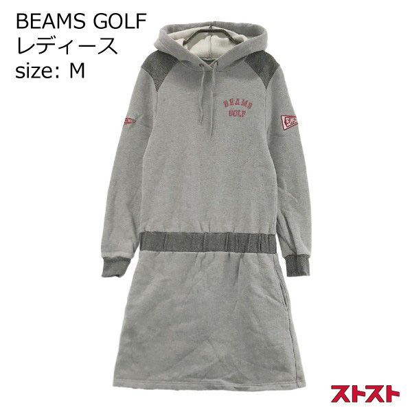 BEAMS GOLF ビームスゴルフ フード付 裏起毛 スウェット ワンピース M