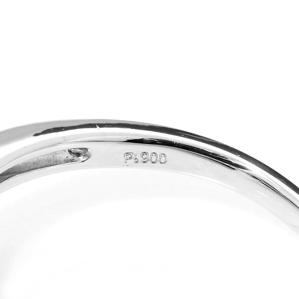 黒蝶パールリング 指輪 黒蝶真珠 10.4mm ダイヤモンド Pt900 13