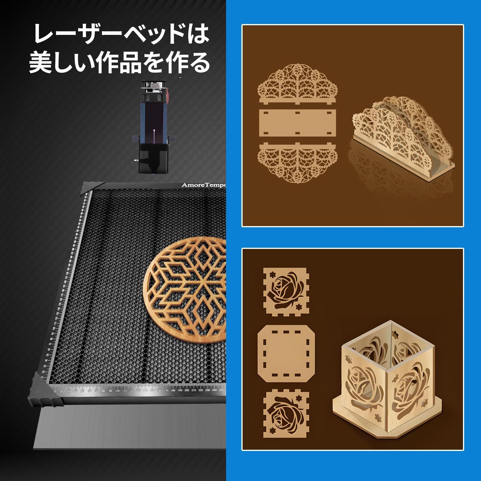 Dofiki ハニカムパネル 50 x 50 x 2.2 cm Dofiki ハニカムパネル 50 x 50 x 2.2 cm ハニカムレーザーベッド