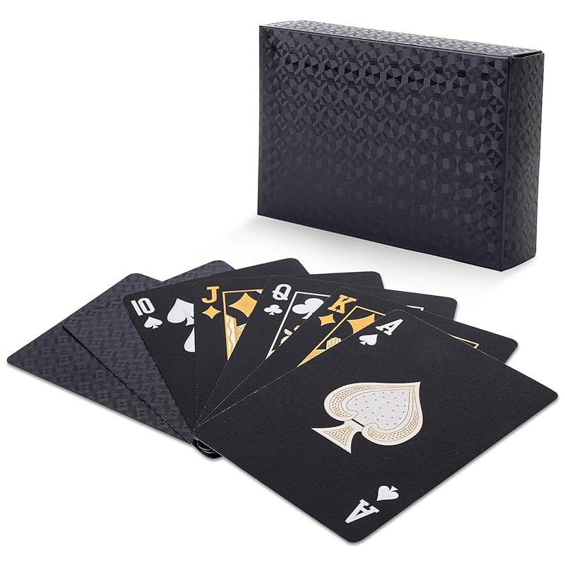トランプ トリックカード ブラック 防水 耐久 ポーカーカード