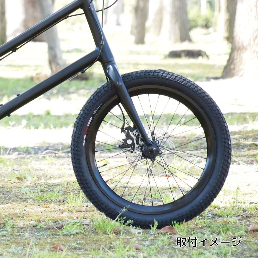 【在庫処分】マウンテンバイク/BMX用タイヤ TRACKER(トラッカー) 自転車 ワイヤービード ブロックパターン サーファス(SERFAS) 20インチX2.3