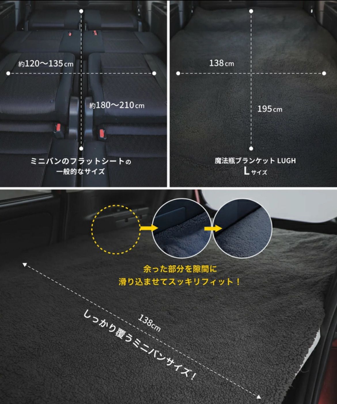 LUGH魔法瓶ブランケットＬレッド