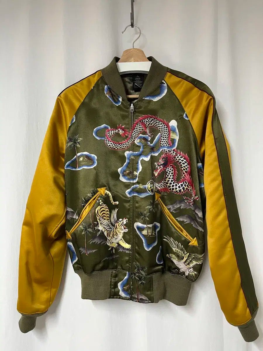 【雷市場（ポンジャン）商品韓国直送】 RRL リバーシブル サテン ツアー ジャケット
