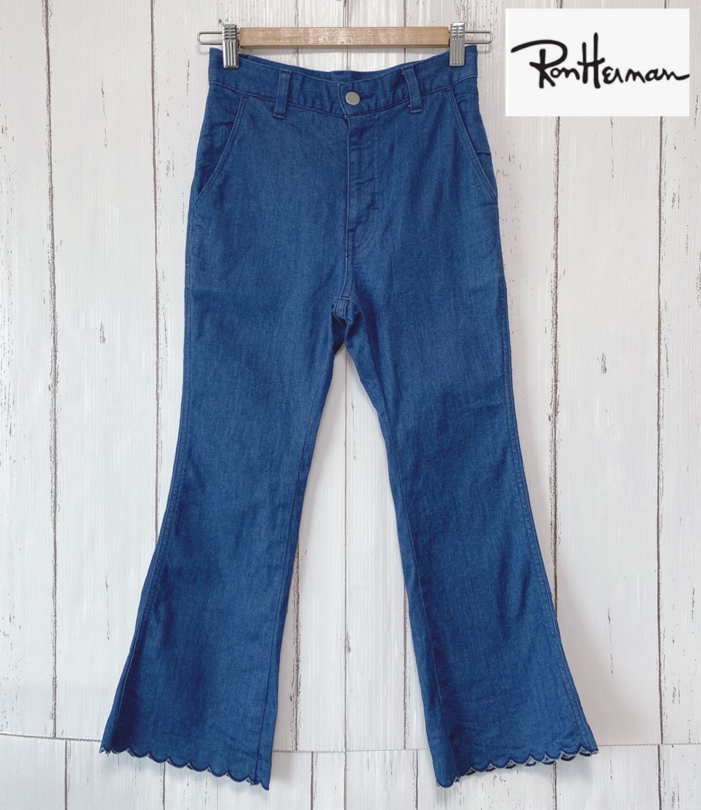 Ron Herman ロンハーマン y2k デニムパンツ フレアパンツ スカラップ 