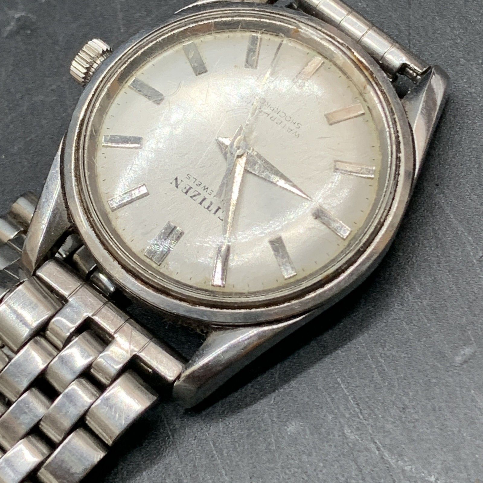 N335 可動 CITIZEN/シチズン 21石 メンズウォッチ 手巻き 腕時計 